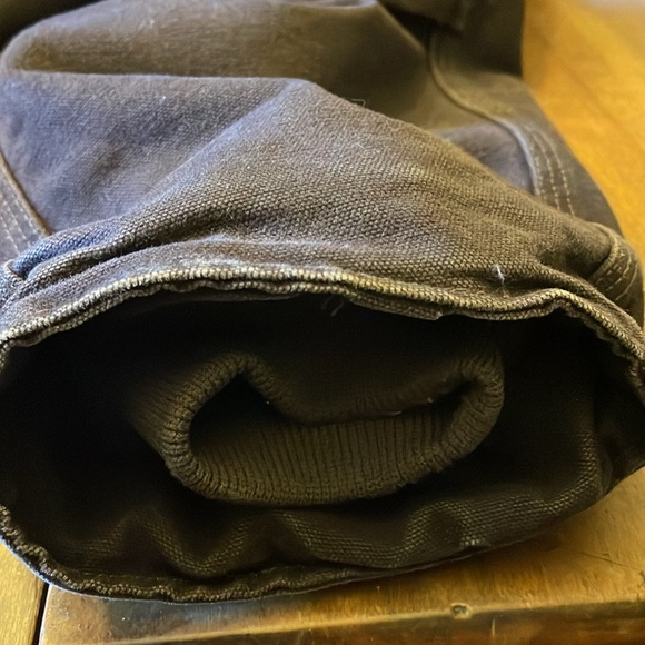 Carhartt Jacket Coat Brown Canvas Arctic with Corduroy Collar - Picture 6 of 12